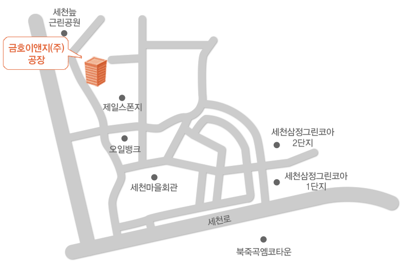 남부사업소(공장) 위치 지도